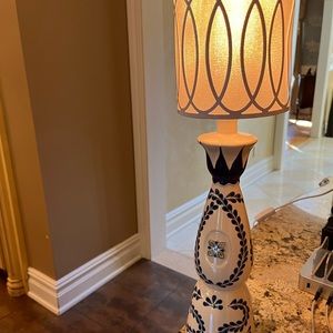 Clase Azul tequila bottle converted into a beautiful lamp